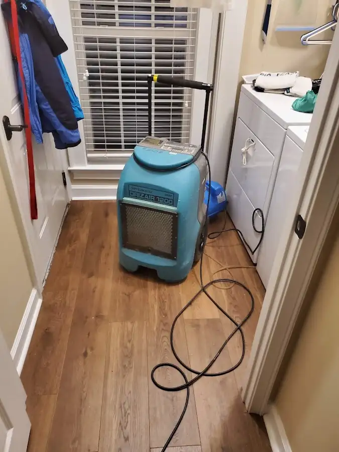 Commercial dehumidifier deployed for Flood Damage Cleanup in Galax